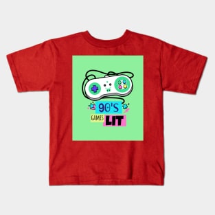 90's Games Lit Kids T-Shirt